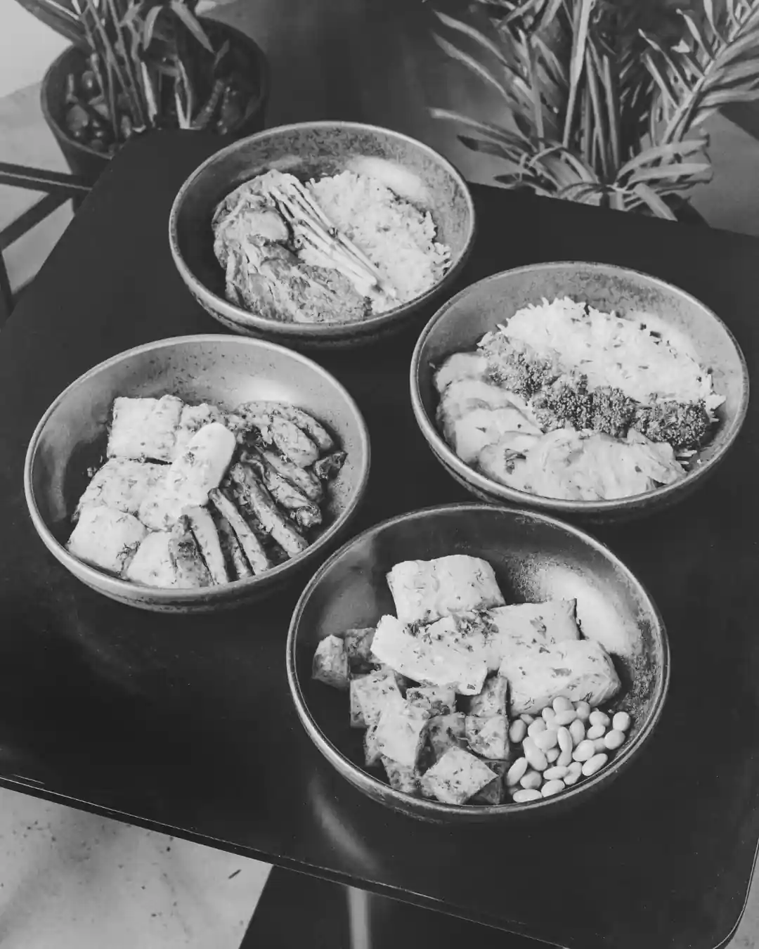 Simple meal prep and fresh ingredients on a kitchen counter
