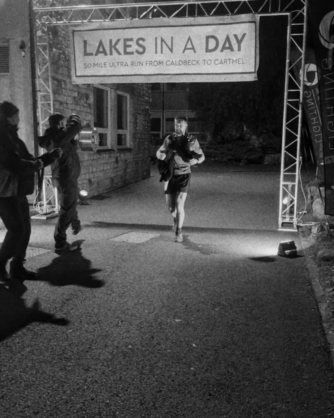 Athlete sprinting during a short conditioning workout